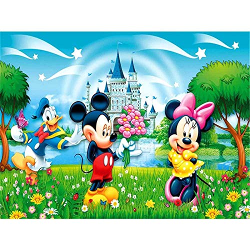 Better Selection DIY 5D Full Diamond Painting Kit, Mickey Minnie Donald Diamond Art Kits for Adults Paint with Diamonds Kits Diamonds Stickerei by Numbers 30x40 cm von Better Selection