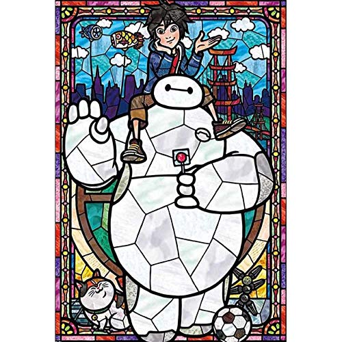 DIY 5D Diamant-Malerei Kits Big Hero Super Baymax, Malen Nach Zahlen, 5D Diamond Painting Voll Strass Stickerei Kreuzstich Bilder Arts Craft Mit Malerei Zubehör Für Home Wand-Décor 30x40 cm von Better Selection