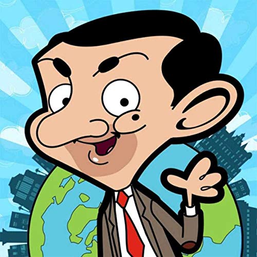 DIY 5D Diamant-Malerei Kits Cartoon Mr Bean, Malen Nach Zahlen, 5D Diamond Painting Voll Strass Stickerei Kreuzstich Bilder Arts Craft Mit Malerei Zubehör Für Home Wand-Décor 30x30 cm von Better Selection