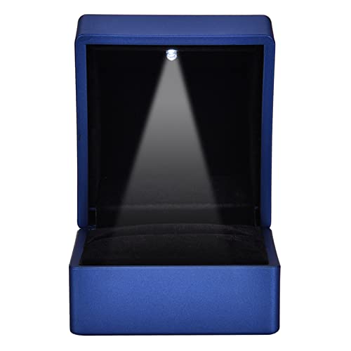 LED Schmuck Geschenkbox, Ringschachtel, Ehering Schmuck Geschenkbox, Container Schmuck Anhänger Halter Aufbewahrungskoffer LED Licht von Betued