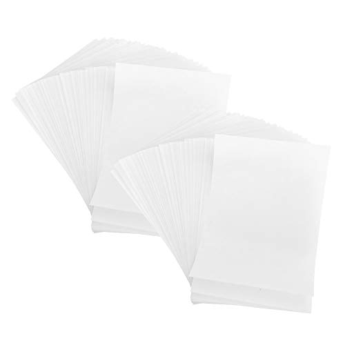 100 Stück Transparentpapier, Transferpapier, durchscheinendes Papier, Zeichenpapier, Kalligraphiepapier, Markierungspapier, Kopieren, Transferschreiben, Zeichnen, (Weiß) von Beufee