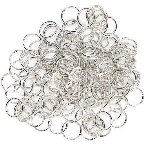 1000 Stück Biegeringe, Edelstahl, offene Biegeringe, Verbinder, O-Ring, Kettenhemdringe für Ohrringe, Armbänder, Halsketten, Schmuck, Schlüsselanhänger von Beufee