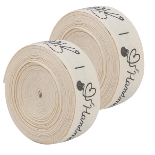 2pcs Baumwollband, 1,5 cm handgefertigtes Verpackungsband Baumwollriten Ribbon Cartoon bedrucktes Baumwollband für Bastelankleidung (Nähnadeln und Fäden) von Beufee