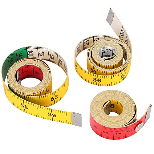 3PCS Measuring Tape, Soft Dual Scale Sewing Tailor Tape Flexible Body Measurement 150cm 3PCS Measuring Tape, Soft Dual Scale Sewing Tailor Tape Flexible Body Measurement 150cm von Beufee