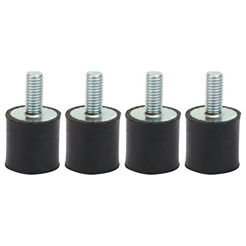 4Pcs Rubber Isolator Mounts, M3 M5 M6 Rubber Mounts Anti Vibration Silentblock Car Boat Bobbins for Air Compressors (VD15*15 M5*12) von Beufee