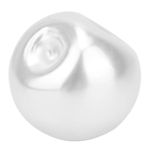 50Pcs Perlenknöpfe zum Nähen, runde Plastikperlenknöpfe mit Loch künstliche Perlenknöpfe Weiße Perlenknöpfe DIY Perlenknöpfe zum Nähen(16 MM) von Beufee