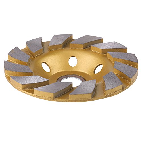 Diamond Grinding Cup Wheel Disc,10cm Diamond Concrete Grinding Wheel Diamond Segment Grinding Wheel Disc 6 Holes for Marble Concrete Stone von Beufee