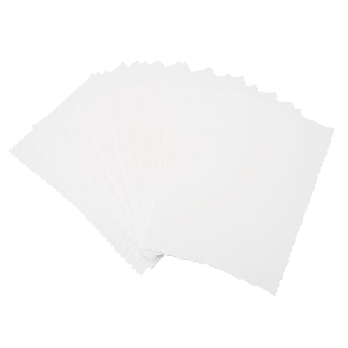 Kartenbestand, 100pcs Mehrzweck dicker Papierkarton DIY Stilvolle einfache leere schwere Karten Stockpapier für Scrapbooking (15x10 cm / 5,9x3,9in, 250 gsm, weiß, Box verpackt) von Beufee