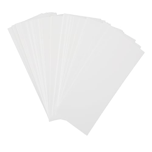 Kartenbestand, 100pcs Mehrzweck dicker Papierkarton DIY Stilvolle einfache leere schwere Karten Stockpapier für Scrapbooking (16x6cm / 6,3x2,4in, 315gsm, weiß, Taschen verpackt) von Beufee