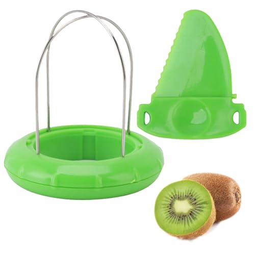 Kiwi Schäler, Mango Slicers Separator Portable Edelstahl Obst Würfelwerkzeug Grüne Kiwi Mango Schäler Obst Splitter Cutter Mango und Kimi Corer Divider Cuber Kleines Coring Tool Kiwi-Schneidemaschine von Beufee