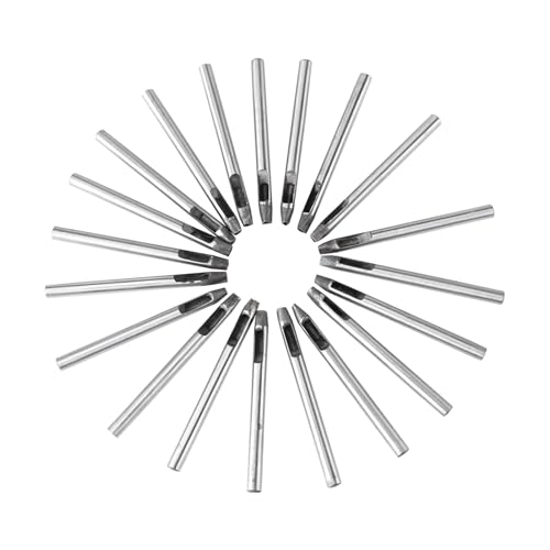 Leder -Loch -Punch, 20pcs Leder Punch Tool 5mm Leder Bastelwerkzeuge Rund von Beufee