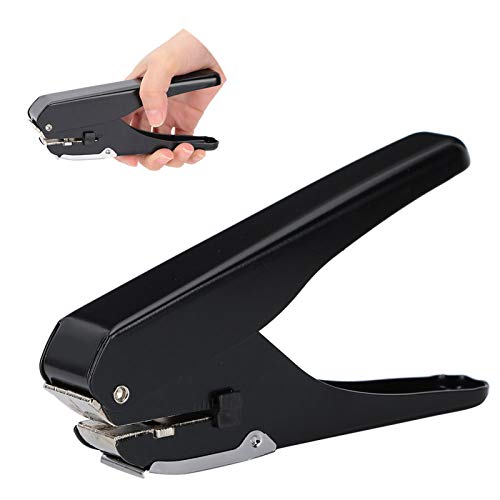 Slot Punch, Badge Hole Punch Id Card Punch 9771 Einzelloch Puncher Handheld -Abzeichen Schlitzloch für Papier maximal 10 Blätter von Beufee