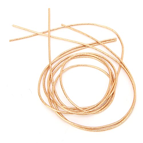 Stickgarn, 1,5 mm Durchmesser, Sticktwist, metallisches Garn, Stickerei, Kupferdraht, Nähen, Nähen, glänzend, zum Nähen von Stickereien (Dark gold thread) von Beufee