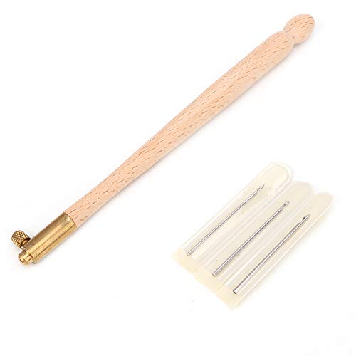 Tambour Haken mit 3 Nadeln, Tambour Stickkit Kit Perlen Stickerei Stickerei Nadel Häkel Haken Kits Nähwerkzeugset Nähen von Beufee