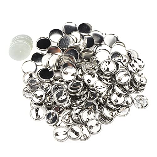 stifte, 100pcs Taste Supplies Taste Teile Taste Schaltfläche Ergänzung Metallversorgungen leere Abzeichen machen Teile (100 Sätze von 25 mm Metallabzeichen) von Beufee