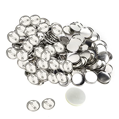 stifte, 100pcs Taste Supplies Taste Teile Taste Schaltfläche Ergänzung Metallversorgungen leere Abzeichen machen Teile (100 Sätze von 32 mm Metallabzeichen) von Beufee