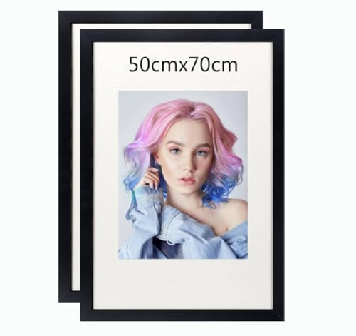 2er Set 50x70cm Bilderrahmen, MDF-Rahmen,Rahmen aus holz,Frame 50x70cm,Wand Bilderrahmen Moderner Fotorahmen,Perfekt zum Verschenken,Schwarz 2er Set 50x70cm Bilderrahmen, MDF-Rahmen,Rahmen aus holz,Frame 50x70cm,Wand Bilderrahmen Moderner Fotorahmen,Perfekt zum Verschenken,Schwarz von Beutrain