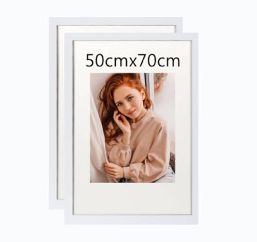 2er Set 50x70cm Bilderrahmen, MDF-Rahmen,Rahmen aus holz,Frame 50x70cm,Wand Bilderrahmen Moderner Fotorahmen,Perfekt zum Verschenken,Weiß 2er Set 50x70cm Bilderrahmen, MDF-Rahmen,Rahmen aus holz,Frame 50x70cm,Wand Bilderrahmen Moderner Fotorahmen,Perfekt zum Verschenken,Weiß von Beutrain
