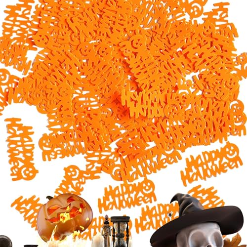 Bexdug Halloween-Tischkonfetti,Halloween-Konfetti - Halloween- -Konfetti | PVC-Pailletten-Konfetti-Trick- -Streusel-Konfetti-Dekorationen, 15 g von Bexdug