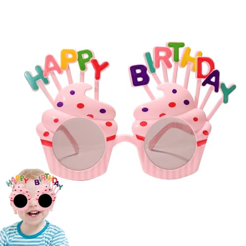 Bexdug Happy Birthday Sonnenbrille | Happy Birthday Party Neuheit Sonnenbrille | Geburtstag Party Favors Brille, Neuheit Lustige Brille für Kinder & Erwachsene von Bexdug