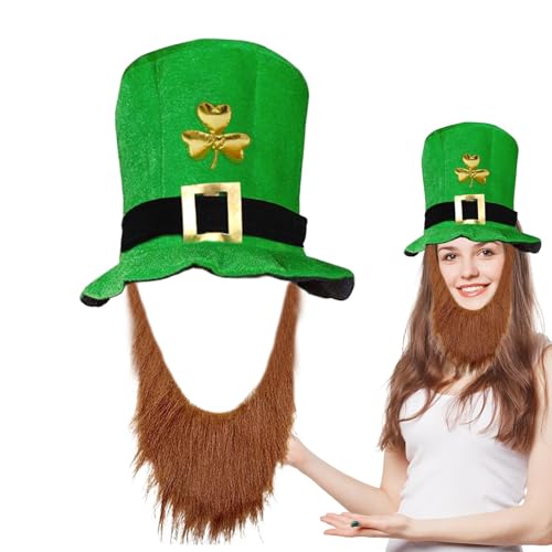 Bexdug Kobold-Kostüm, St. Patrick's Day-Kostüm | Kobold-Kopfschmuck - Festivalkostüm, St. Patrick's Day liefert Foto-Requisiten für die irische Karnevalsparty von Bexdug