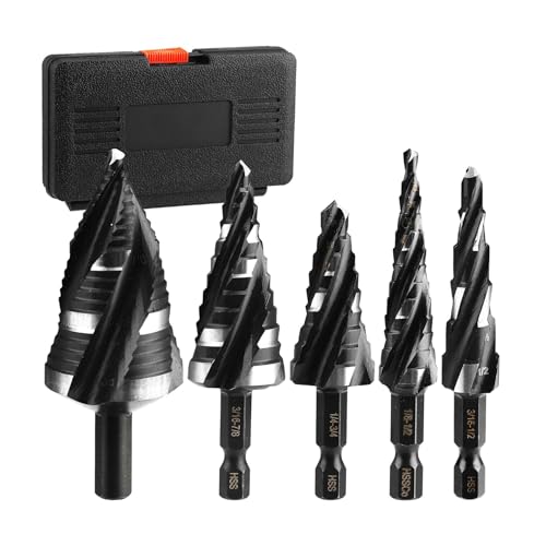 Bexdug Metall -Stiefmaschinenbohrer, Schritt Bit - HSS -Stufe Drill -Bit für Metal - Industrielle Hochgeschwindigkeitsstahl-Spiralschneidwerkzeuge für Holz Aluminium Edelstahl PP Bexdug Metall -Stiefmaschinenbohrer, Schritt Bit - HSS -Stufe Drill -Bit für Metal - Industrielle Hochgeschwindigkeitsstahl-Spiralschneidwerkzeuge für Holz Aluminium Edelstahl PP von Bexdug
