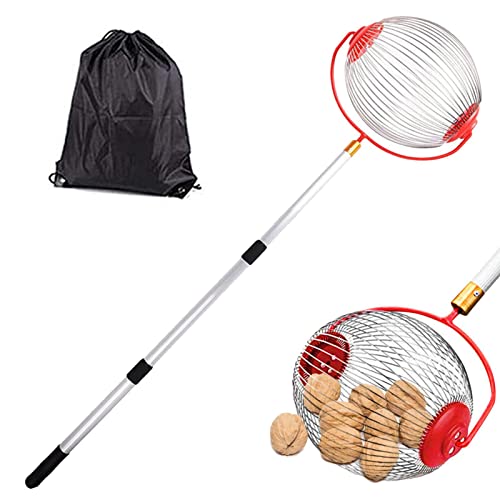 Bexdug Nuss-Sammler | Nusssammler Rollender Nusssammler - Pekannuss-Pflücker-Obermaterial mit Aufbewahrungstasche für Eicheln, Hickory-Nüsse, Stachelbälle, Golf von Bexdug