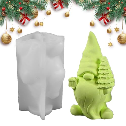 Bexdug -Silikonform, Formen aus Silikon - förmige Gießform aus Kunstharz | Flexible Heimdekorationsform, Gnome-Skulpturenform für Ostern, Thanksgiving, Weihnachten von Bexdug