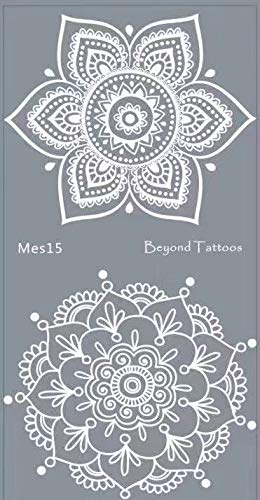 Mandala Tattoo Schablone mit Mikronetz für Körperbemalung einfach und wiederverwendbar Mes15 von BeyondTattoos