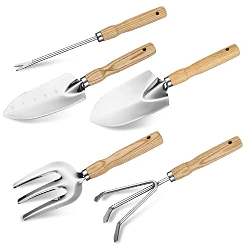 Gartengeräte, Gartenwerkzeug-Set, 5-teiliges Hochleistungs-Gartenset, Sukkulenten-Mini-Gartenwerkzeug-Set, Gartenarbeitsset aus Edelstahl – Geschenk for Frauen und Männer Gartengeräte, Gartenwerkzeug-Set, 5-teiliges Hochleistungs-Gartenset, Sukkulenten-Mini-Gartenwerkzeug-Set, Gartenarbeitsset aus Edelstahl – Geschenk for Frauen und Männer von BgnEhRfL