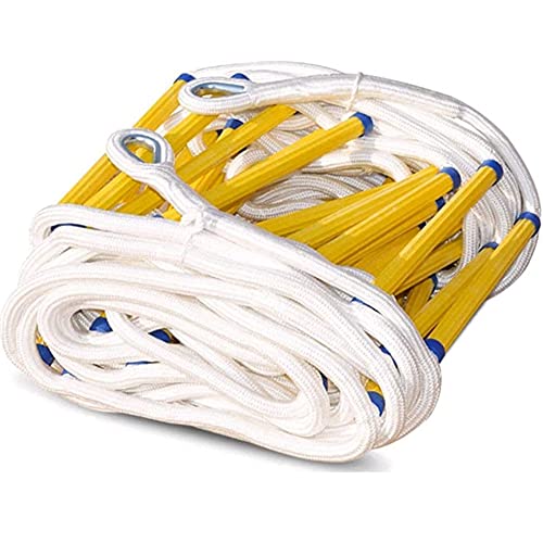 Leiter, Strickleiter, Hochfestes Epoxidharz, Weiche Leiter, Schwer entflammbar, Notstrickleiter, Strickleiter, Kletterwand, Feuerleiter(10m/33ft) von BgnEhRfL