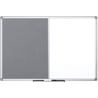 Bi-Office Whiteboard-Pinnwand MAYA KOMBI 150,0 x 120,0 cm Textil grau von Bi-Office