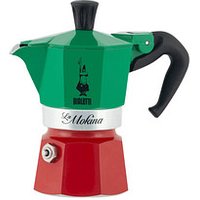 BIALETTI La Mokina Italia Tricolore Espressokocher grün, 1 Tasse von Bialetti