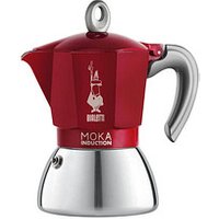 BIALETTI MOKA INDUCTION Espressokocher rot, 6 Tassen von Bialetti