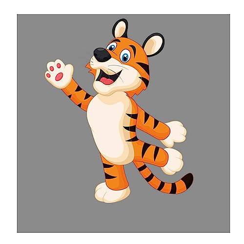 Bianriche Tiger-Aufnäher zum Aufbügeln Cartoon-Tiere Wärmeübertragungsaufkleber DIY-Applikationen Aufnäher für Kinder T-Shirts Jeans Rucksäcke Kunstdekoration von Bianriche