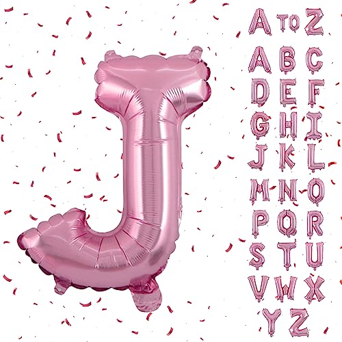 Biapian Buchstaben Ballons XXL, Große Buchstabe J Folienballon, 101.6CM Roségold Buchstaben Luftballon Aluminiumfolie Helium Ballons für Geburtstag Babyparty Hochzeit Jubiläum Dekoration (Roségold J) von Biapian