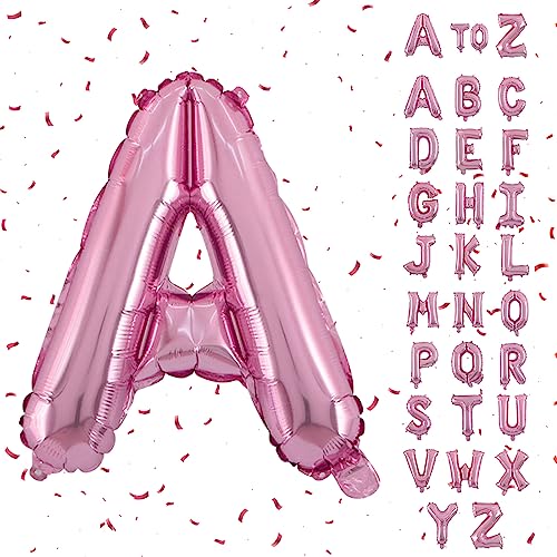 Biapian Folienballon Buchstaben Roségold, XXL Buchstaben A Luftballon Große Buchstaben Ballon, 101.6CM Alphabet Folienballon Helium für Geburtstag Hochzeit Jubiläum Babyparty Deko (Roségold A) von Biapian