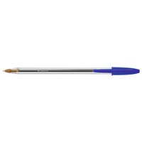 BIC Kugelschreiber Cristal Original transparent Schreibfarbe blau, 10 St. von Bic