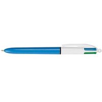 BIC 4-Farben-Kugelschreiber 4 Colours Original blau, Schreibfarbe: farbsortiert, 1 St. von Bic