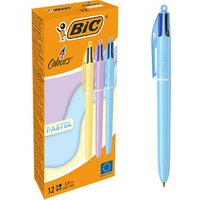 BIC 4-Farben-Kugelschreiber PASTEL  Schreibfarbe farbsortiert, 1 St. von Bic