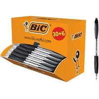 BIC Kugelschreiber ATLANTIS Classic schwarz Schreibfarbe schwarz, 36 St. von Bic