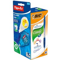 BIC Kugelschreiber-Set Atlantis Classic blau, Schreibfarbe: blau, 1 Set von Bic