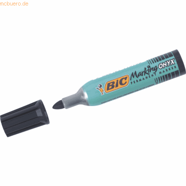 Bic Permanentmarker Marking Onyx Rundspitze schwarz von Bic