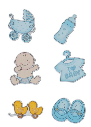 Bieco 05-001128 - Sticker Babymotive, blau, (6 Stück) von Bieco