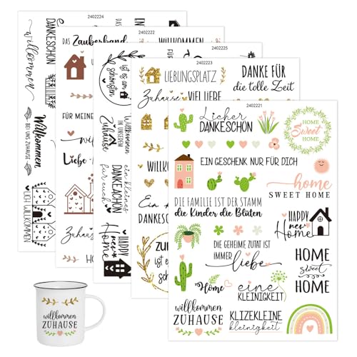 Bieiyhe 5 Bögen Rub On Sticker Home,Kerzentattoos Taufe,Kerzen Aufkleber Weihnachten,Rub On Folie,Kerzenfolie,Sprüche Aufkleber,Sticker Hochzeit GäStebuch,Transfer Aufkleber MöBel für Diy Handwerk von Bieiyhe