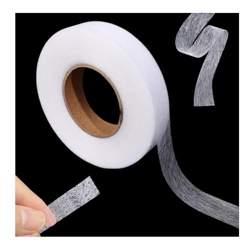 Bieiyhe aumband zum Aufbügeln Weiß 20 Mm Breit Hemming Tape Bügelband für Vorhänge Bügel Klebeband für Stoff Saumband zum Nähen Bügelband für Kleidung Bügelband Hose Kürzen Saumfix zum Aufbügeln von Bieiyhe