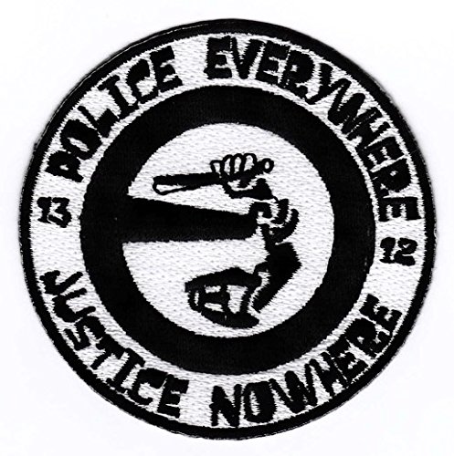Aufnäher/Bügelbild/Iron on Patch "Police everywhere Justice Nowhere" von Bienpatch