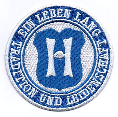 Bienpatch Aufnäher 'Tradition und Leidenschaft' - 1 Stück, Rund, Patch - 8 x 8cm, Sport, Traditionell/Vintage mit Leidenschaft von Bienpatch