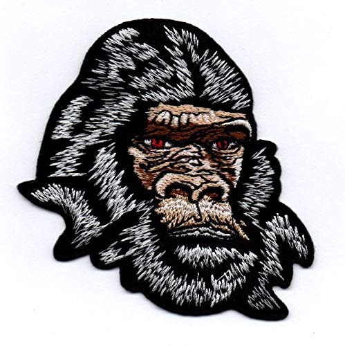 Gorilla - Aufnäher Bügelbild Stickbild Iron on Patch von Bienpatch