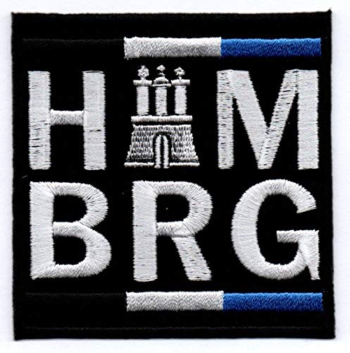 Hamburg Aufnäher Bügelbild Abzeichen Iron on Patch von Bienpatch